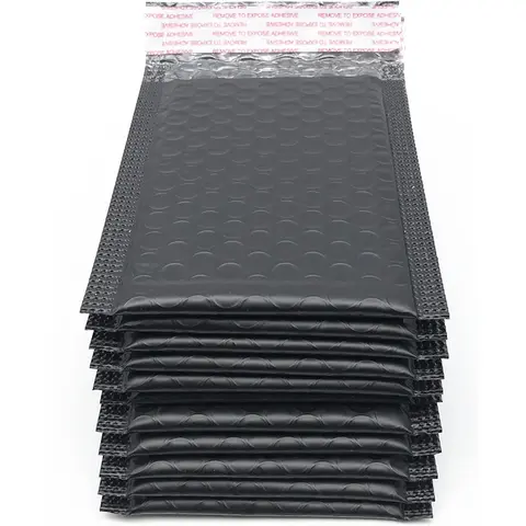 #000 Opaque Self-Seal Adhesive Waterproof Polyethylene Filled Bubble Mailers, 3.7x5 in, Pack of 25/50, for Shipping & Packaging Envelopes