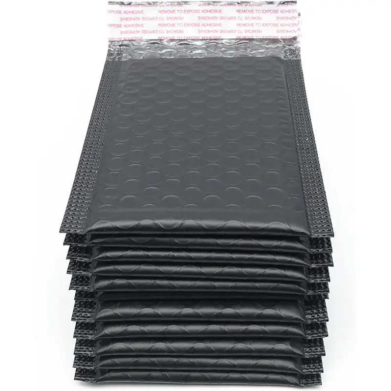 #000 Opaque Self-Seal Adhesive Waterproof Polyethylene Filled Bubble Mailers, 3.7x5 in, Pack of 25/50, for Shipping & Packaging Envelopes