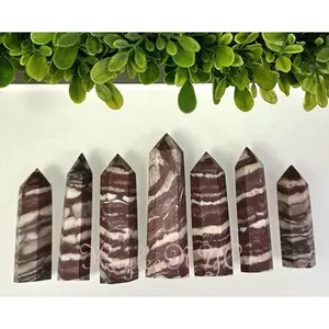 Wholesale Lot 1 Lb Natural Zebra Jasper Obelisk Tower Point Crystal Healing Energy