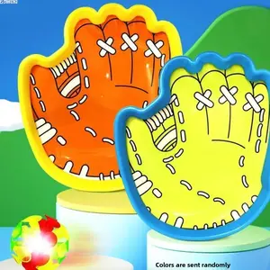 Fun Glow Suction Ball Catching Toy for Outdoor Sports and Family Interaction