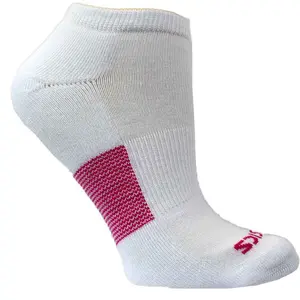 ASICS Womens 6-Pack No Show Socks Running Athletic Low Cut Comfort Technology - White ASICS Womens 6-Pack No Show Socks Running Athletic Low Cut Comfort Technology - White