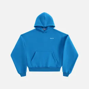 Aelfric Eden Script Cropped Hoodie Boxy Silhouette Classic Hooded Design Ribbed Cuffs & Hem Soft Fabric Minimalist Streetwear Unisex Top