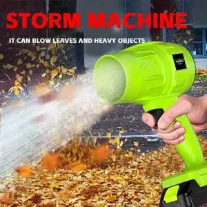 Storm Machine Cordless Leaf Blowers Handheld Wireless with Battery Fast Charger Powerful Turbo Hair Dryer for Home Outdoor Use Ideal Gift for Cleaning Tools Stylish Design blower tool cordlessturbo super power air duster