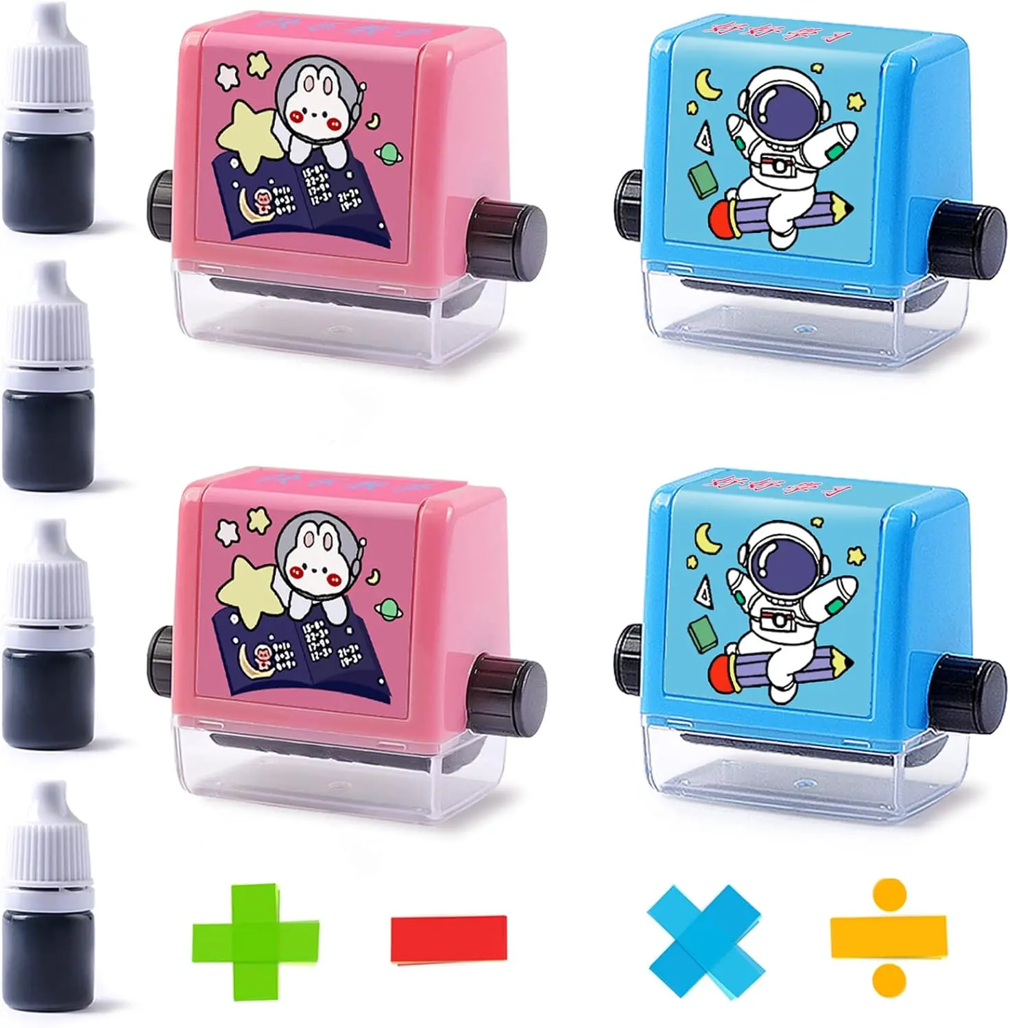 Math Stamp Roller – Educational Toy & Learning Tools for Kids | Fun Learning Activity, School Supply & Stationery gifts, Holiday Gift Idea, Stocking Stuffer