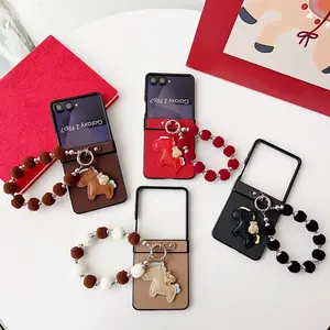 Foldable Phone Case Cover Protection Moon Pit Lucky Horse Design Cute Elegant Compatible with Xiaomi Miix Flip Oppo N2/n3 Moto Razr Samsung Huawei