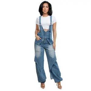 WOMEN FASHION DENIM OVERALLS PANTS