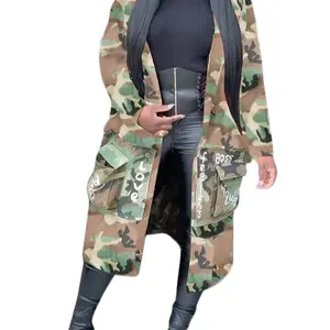 Sistah long camo jacket