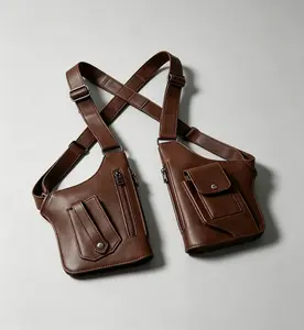 kitchen accessories-Practical Daily Carry Double Shoulder Armpit Bag, Soft Texture Hidden Storage Casual Crossbody Pouch. Fashion lightweight design fits outdoor travel and daily commute to store phones and small valuables conveniently.