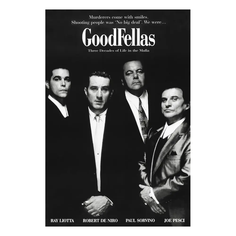 GoodFellas Black and White Movie Art Poster