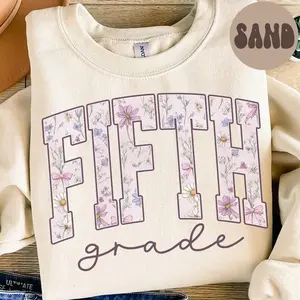 Fifth Grade Team Sweatshirt, 5th Grade Teacher Crewneck, Cozy Classroom Spirit Pullover, Back to School Educator Gift