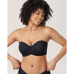 Women's Strapless Unlined Underwire Minimizer Bra (Plus Size)