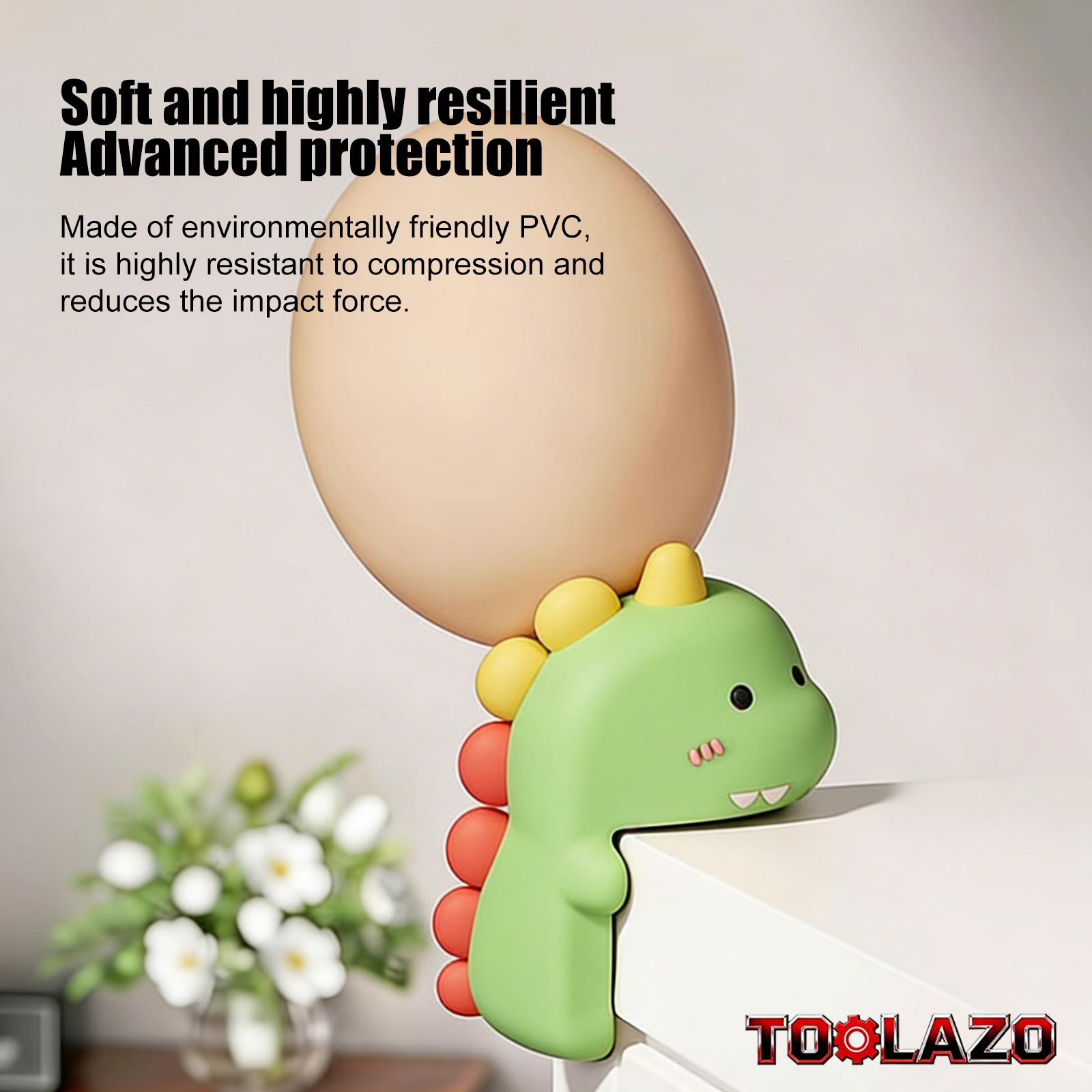 Dinosaur-Shaped Baby Corner Protectors | Super-Thick PVC Cushions That Safeguard Little Ones from Sharp Furniture Edges | Perfect for Coffee Tables, Nightstands, Vanities & Sinks | Childproof Your Home with Cute Dino Style