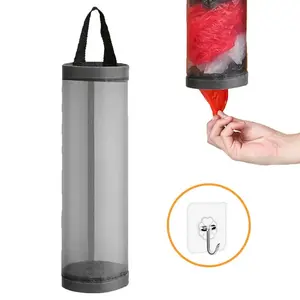 Plastic Bag Storage Bag, 1 Count Hanging Foldable Mesh Bag, Garbage Bag Organizer, Kitchen Storage Bag, Kitchen Organizer, Household Items, Home Supplies