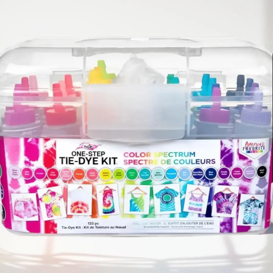 Color Spectrum Tie-Dye Kit, 24 Tie Dye Storage Tub