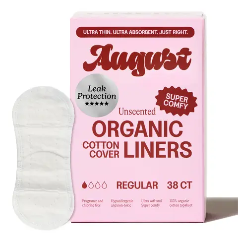 August Liners – Light Daily Protection | Zero-Feel. Organic Cotton
