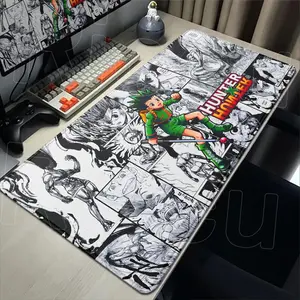 Hunter x Hunter HD Anime Mouse Pad, Smooth Cloth Surface Gaming Desk Pad, Durable Non-Slip Rubber Mat, Gaming Accessories for Gamer Room Setup & Room Decor