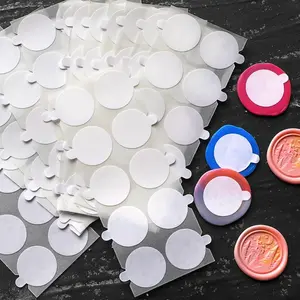 100pcs Double-sided Adhesive Dots For Wax Seal Stamp Kit, 1 Inch Adhesive Wax Seal Back For Fire Paint Sealing Stickers Double-sided Stickers, Craft Adhesive Waxing, Envelope Stickers Seal DIY Tools