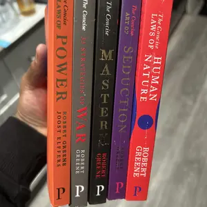 Robert Greene 5-Book Set (CONCISE EDITIONS) | The 48 Laws of Power, Art of Seduction, Mastery & More – Self-Improvement & Strategy Books