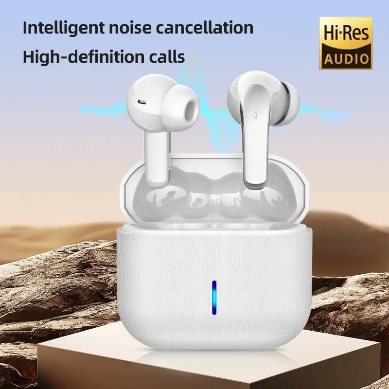 New TWS True Wireless Headphones - Chargeable Bluetooth Earbuds with Noise Cancellation, 360° Sound, HD Calling, Fast USB-C Charging, for Android, iPhone, Gaming, Sports - Ideal for Music Fans