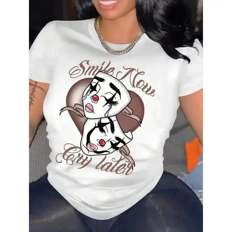 Embrace Your Flare with this Quirky Tee – "Smile Now Cry Later" Edition