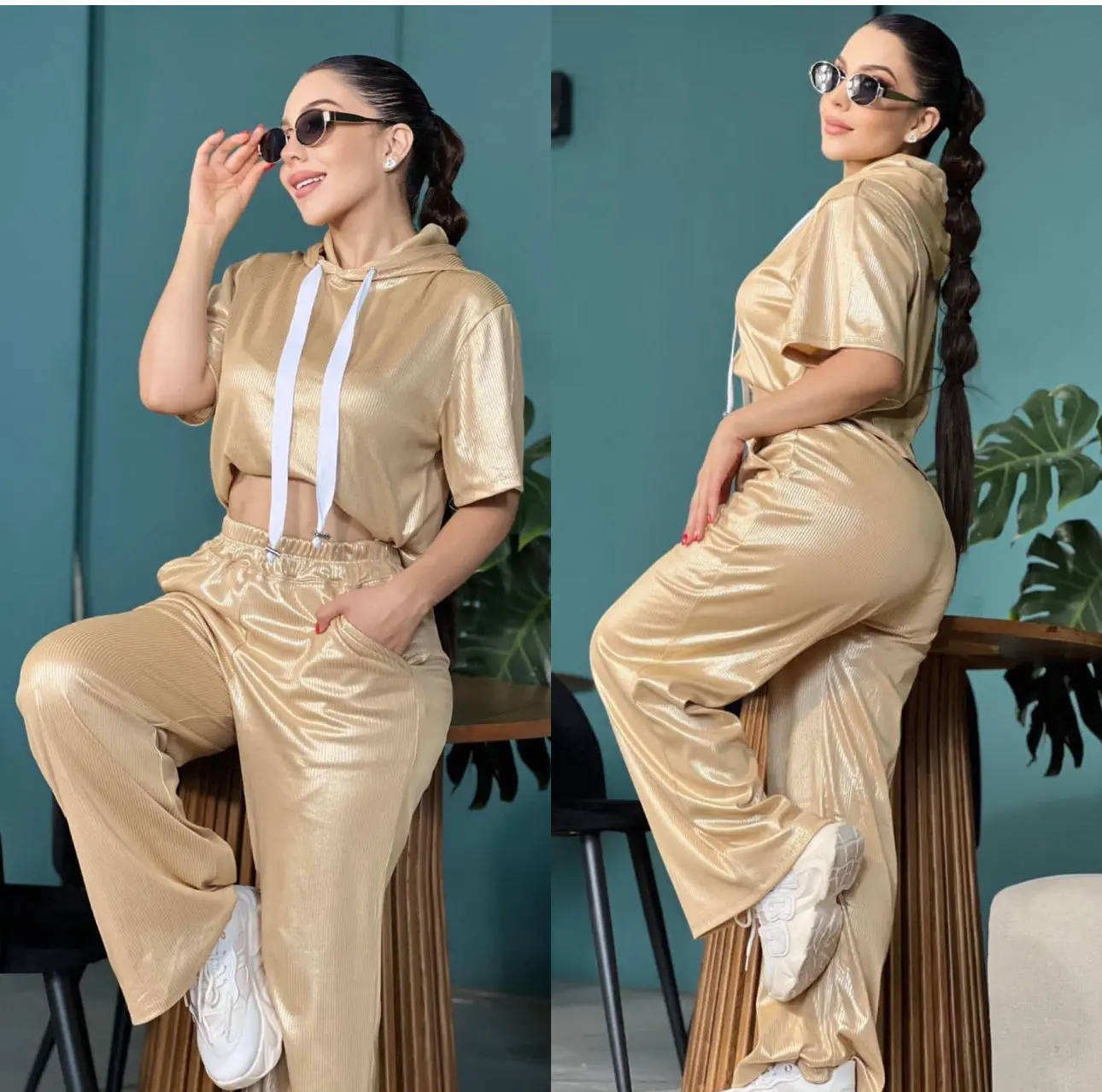 Basic satin duo - Womenswear set