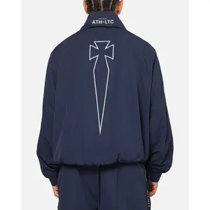 Saint Morta Athltc Zip Jacket Dark Royal/White