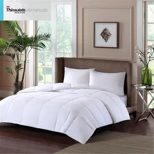Sleep Philosophy BASI10-0292 King Size White Cotton Down Alternative Comforter - Warm Sateen, Double Insertion, Anti-Allergic, Machine Washable