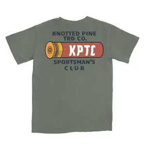 Knotted Pine Trading Co. Shot Shell T-Shirt, Crewneck, Short Sleeve, Casual Style, Sportman's Club