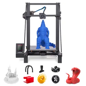 LK5 Pro 3D Printer,Fully Open Source, Silent Motherboard, DIY FDM 3D Printer with 4.3" Color Touch Screen,Filament Run-Out Detection Function, Large Print Size 11.8x11.8x15.7 inches