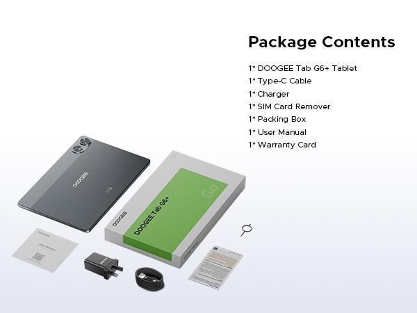 Tab G6+ 11" FHD+ Tablet, Android 16, T7280 Processor, 8000mAh Battery, Big Screen for Work & Entertainment