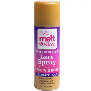 MELT N SLAY Glueless Lace Spray -  Hold,  & Water Resistant, Long-Lasting Secure Grip for Lace Wigs, Invisible Matte Finish & Edge Protection (80ML)