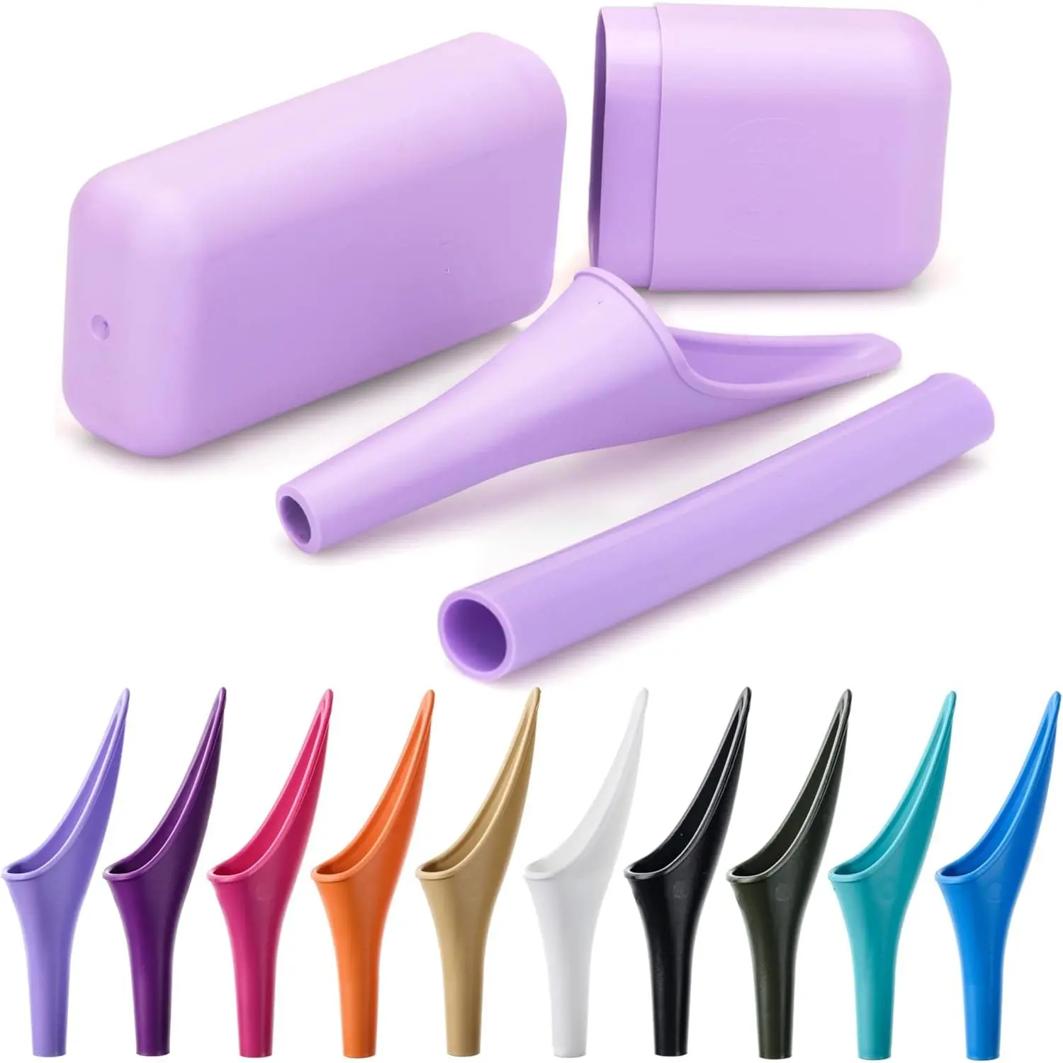 UK Made Reusable Stand to Pee Funnel Female Urinal - Portable Female Urination Device, Essential Travel Camping Accessories for Festival Outdoor Activities