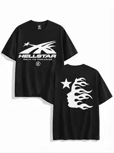 "Galaxy Flame" Graphic Top, Trendy Y2K Graphic Fashion Casual Shirt