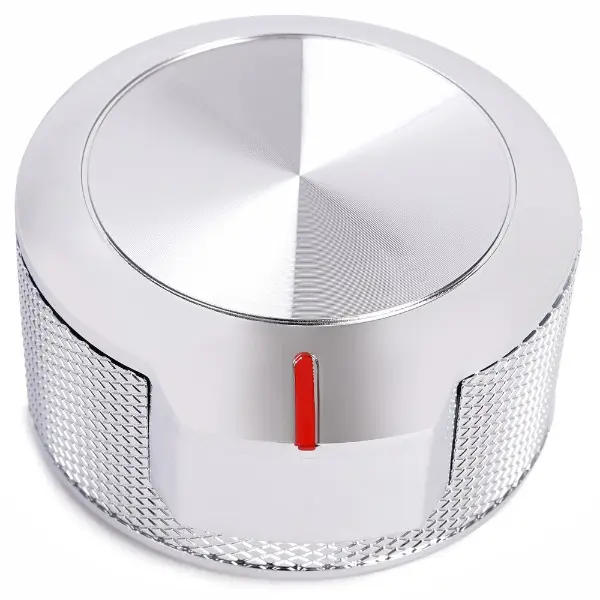 1x Silvery Aluminum Alloy Stove Replacement Knob - Durable Construction, Corrosion Protection, Compatible with Whirlpool, KitchenAid, W11156487, W10823529, for kfed500ebl03, 1X Knob