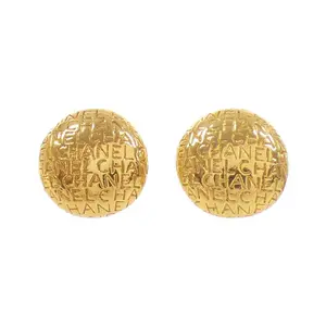 Pre-owned CHANEL Brass Small Leather Goods Vintage Earrings