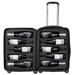 Wine Bottle Suitcase | Holds 10 Standard 750 ML