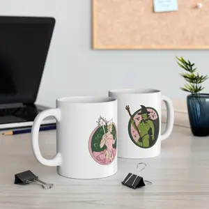 Gay Wicked Witch Mug, Wicked Movie Mug, Funny Wicked Fan Gift, Wicked Musical Coffee Cup, Ariana and Cynthia Meme Inspired Mug - scs15911 Ceramic Classic Coffee Tea Drinkware Printed Stylish