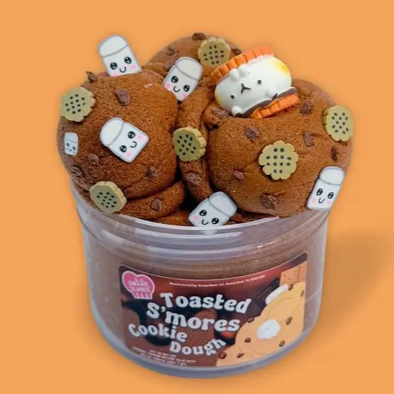 Toasted S’mores Cookie Dough Slime