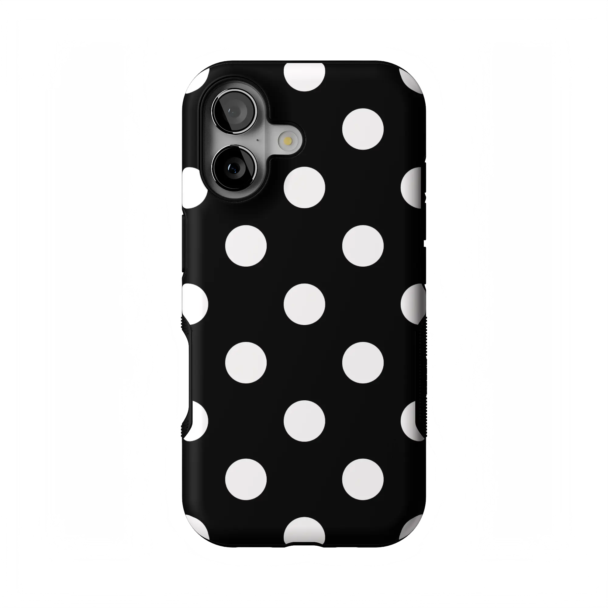 Casely iPhone 17 Case | Polka Dots | High Contrast Design | Bold Protective Design | Compatible with MagSafe