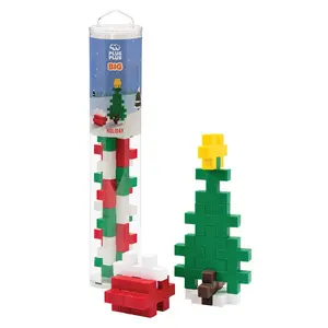 Plus-Plus BIG 15 pc Tube - Holiday: STEM Toy for Creative Play