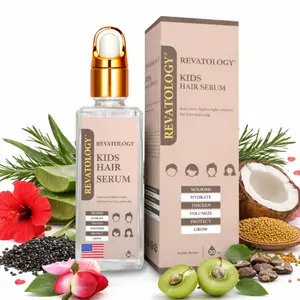 REVATOLOGY Kids Hair Growth & Conditioning Serum (Made in USA) Clinical Leave-in Formula with 30 botanicals for Growth, Thickness and Revitalization for all hair types | Chemical & Cruelty free