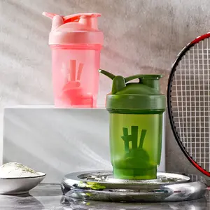 1 Piece Protein Shaker Cup with Plastic Stirring Ball Lid Shaker Cup (Pink, Green, Black) - Used for Protein Powder, Sports Drinks, and Water Insulated Cup - Perfect for Fitness, Outdoor, and Camping, Camping Essential Protein Shaker Bottle