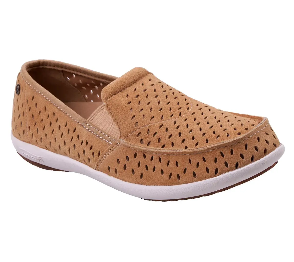 Spenco Orthotic Suede Perforated Slip-Ons - Equinox