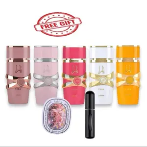 Lattafa Yara Collection Perfume Bundle for women, 5 Piece Set with Yara Elixir, Yara Pink, Yara Moi, Yara Tous, Yara Candy, 100ml EDP. Bundle Comes with 5ml Refillable Bottle and Scented card Women's Multi-Flavor Eau De Parfuma Set