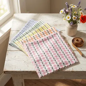 5-Piece DIY Floral Reliable Cotton Fabric Soft Cotton Material Set - Suitable for handicrafts and sewing projects, DIY various doll clothes, clothing flowers, doll bags, doll aprons and skirts