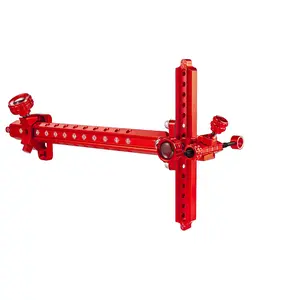 Sntxmy Red Aluminium T-Shape Recurve Bow Sight - Weather-Resistant & Tool-Free Installation Archery Accessories