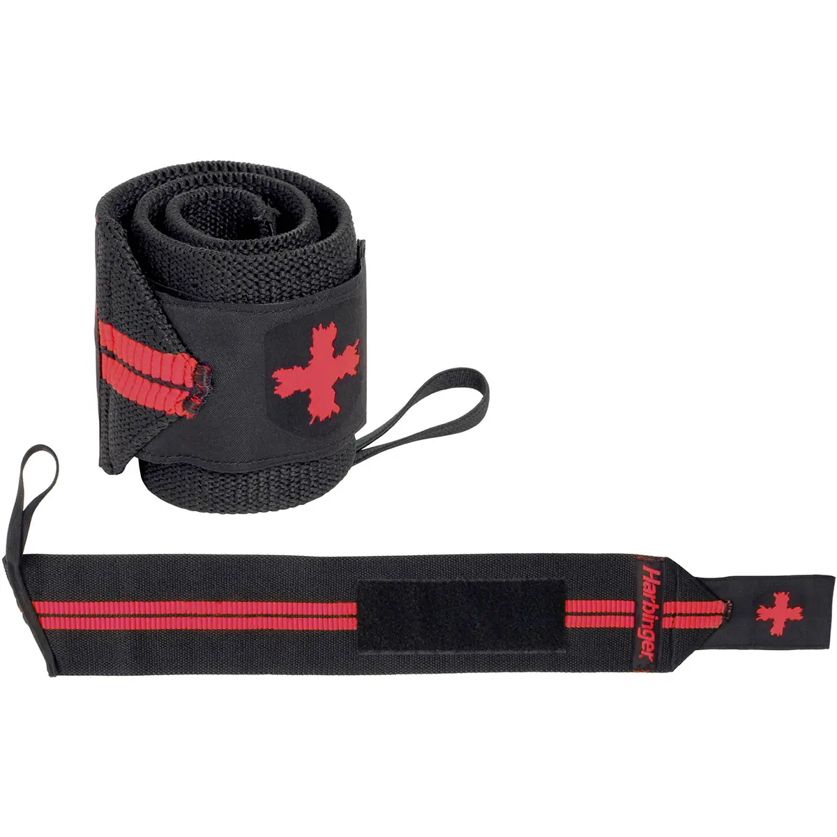 Harbinger 18" Red Line Weight Lifting Wrist Wraps - Black Harbinger 18" Red Line Weight Lifting Wrist Wraps - Black