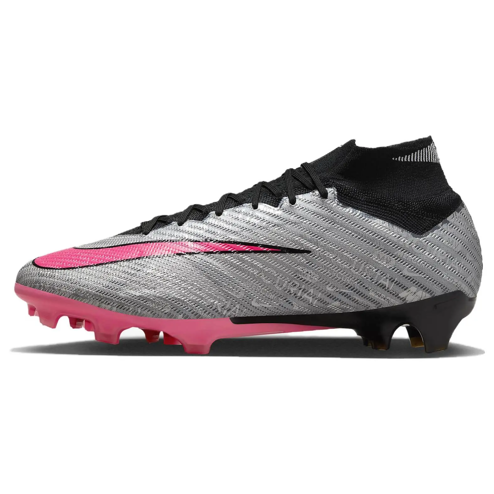Men's Nike Mercurial Superfly 9 Elite FG Football Cleats, Round Toe Lacing, Hard Ground Grip
