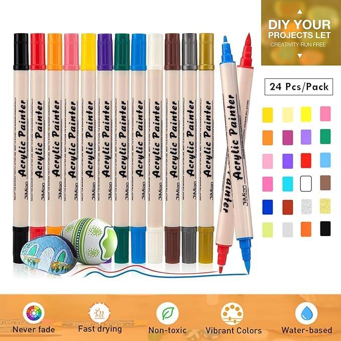 High-quality fade-resistant acrylic ink performs well for both indoor crafting and outdoor projects, keeping your artwork bright and long-lasting even in outdoor conditions