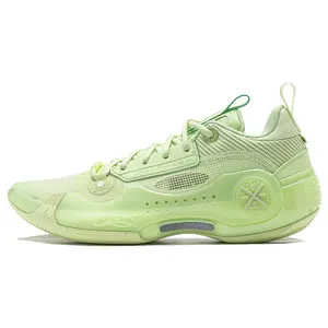 Men's LiNing WOW 10 Avocado Low-Top Basketball Athletic Shoes with Lightweight Cushioning, Rebound Support